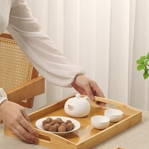 Bandeja de Servir Rectangular de Bambú Estilo Japonés para Té, Café, Uso en Hoteles y Restaurantes - Product Image 2