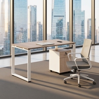 Bureau de direction ergonomique moderne en bois massif SHUORAN SR-c897, hauteur réglable, tiroirs de rangement, usage commercial, garantie 5 ans
