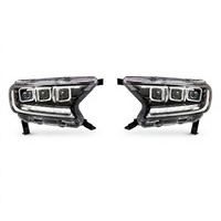 Paires de phares LED 60W 6000K 12V Plug and Play modifiés pour Ford Everest 2016 avec DRL