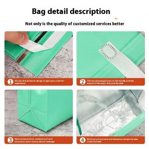 Custom 20L Non-Woven Insulation Picnic <b>Cooler</b> Bag Portable Thickened Takeaway Packing for Catering Commercial Milk Tea Iced - Product Image 3