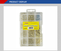 Kit de crochets de quincaillerie assortis haute performance 210 pièces, assortiment de crochets de qualité supérieure pour les ensembles d'outils professionnels et domestiques