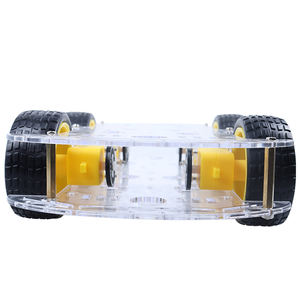 Tscinbuny 4wd Smart Robot Auto Transparant Chassis Voor Onderwijs & Maker Boards Slimme Auto Diy Robot Kit Voor <span class=keywords><strong>Arduino</strong></span> - Product Image 4