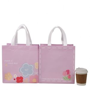 Bolsa Térmica Aislante para Alimentos, Personalizable con Logotipo, de Tela No Tejida, para Postres, Almuerzo, Comida para Llevar y Entrega a Domicilio - Product Image 4