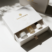 Boîte magnétique personnalisée et boîte cadeau orange pour ensemble de soins de la peau et emballage de luxe en papier écologique