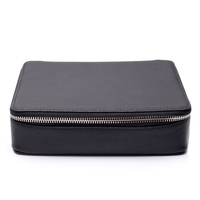 Organisateur de Lunettes de Luxe 3 Fentes, Étui de Voyage pour Lunettes Multiples, Boîte en Cuir PU, Rangement et Présentoir