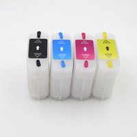 BOMA.LTD 4 Warna/Set untuk HP10 82 Kartrid Tinta Isi Ulang dengan Chip Reset Otomatis untuk Printer HP Designjet 500 500PS 800 800PS