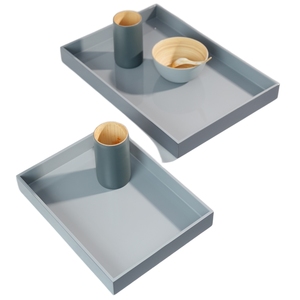 Minh Giang Craft Handcrafted Lacquer Serving Tray Bespoke Wooden Decorative Tray For Coffee <b>Table</b> And <b>Vanity</b> Organization - Product Image 1