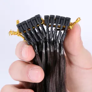 TopElles 6d-2 hair extensions Human Hair Extension high quality dark brown remy hair for beauty