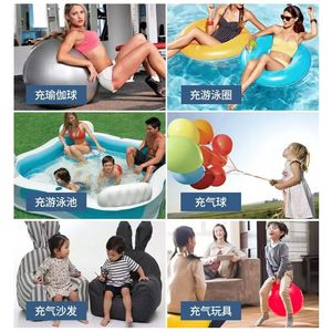 <b>Manual</b> Air <b>Pump</b> For Inflatable Toys Blue Plastic With Hose And Nozzle - Product Image 5