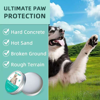 Crema para Patas de Mascotas, 2 Fl Oz 60g, Doble Envase, 100% Orgánica y Natural, Protege, Cura y Repara, Bálsamo para Patas de Perros y Gatos