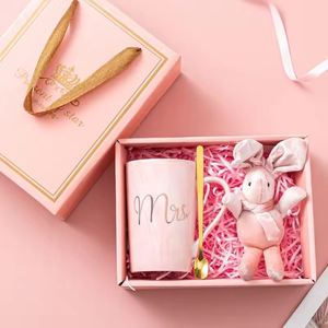 Ladies' Lovely Luxury Recyclable Ceramics <b>Cup</b> Towel Gift Set Personalized New Year Christmas Weddings Best Seller - Product Image 2