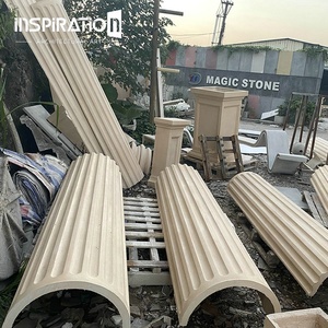 Cảm hứng gfrc nhà sản xuất thực hiện dự án nhà hàng Vòng Roman sa thạch trụ cột trắng sợi thủy tinh cột - Product Image 3