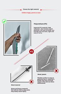 Ensemble d'épée et de bouclier de chevalier tigre blanc, jouet pour enfants, cosplay, jeu de rôle, cadeau, vente en gros d'usine, nouveau design 2026, vente chaude, épée en mousse PU - Product Image 5