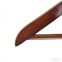 Cintres en bois brun de qualité supérieure avec barre/hook pivotant à 360°, design moderne et écologique pour les magasins de vêtements et l'usage domestique