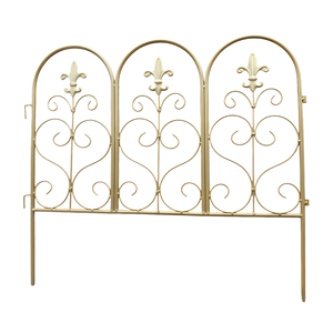 Recinzione da <span class=keywords><strong>Giardino</strong></span> <span class=keywords><strong>in</strong></span> <span class=keywords><strong>Ferro</strong></span> Battuto Stile Europeo Moderno, Bordo Decorativo <span class=keywords><strong>per</strong></span> Piante Rampicanti, Patio, Cortile e Aiuole - Product Image 1