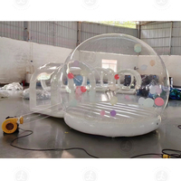 Dôme gonflable géant transparent en PVC pour fête d'enfants - Tente bulle géante transparente
