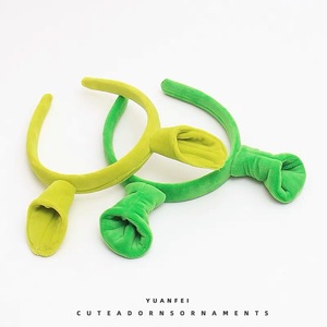 Suministros para fiestas Green <span class=keywords><strong>Shrek</strong></span> Hairpin Ears Diadema Head Circle Halloween Kids Adult <span class=keywords><strong>Show</strong></span> Hair Hoop Hairbands - Product Image 5
