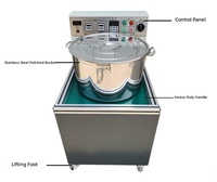 Machine de polissage magnétique à haute brillance avec barillet de meulage, pour la finition des surfaces de bijoux et le débavurage de petites pièces de quincaillerie