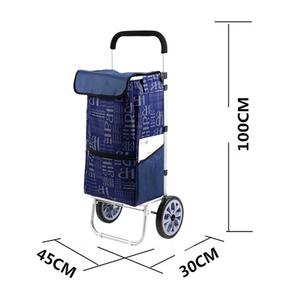 Carrello della spesa pieghevole personalizzato con logo, borsa trolley portatile - Product Image 1