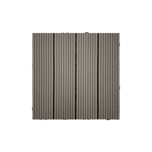 Plancher en vinyle de luxe WPC résistant aux intempéries, écologique, imperméable, à verrouillage, en chêne lisse contemporain pour extérieur, 4-6 mm - Product Image 1