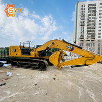 Гидравлический экскаватор CAT 336 с ковшом 1,5 м³, 37 тонн, б/у, для тяжелых работ, с длительным сроком службы на открытом воздухе, для строительства ирригационных каналов