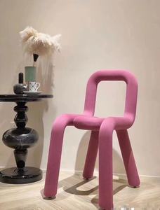 Sedia da Pranzo Moderna per Villa, Scultorea in Lacca Nera - Product Image 4