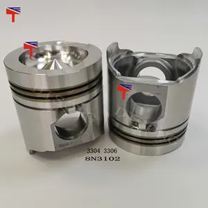 Suku Cadang Mesin Piston 8N3102 untuk Loader Roda 966f 966G Buildozer D6d D6c 3306 Mesin