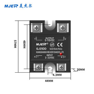 รีเลย์สถานะของแข็งเฟสเดียว gjdd/ssrdd 10A 25A 60A 40A 80A 100A DC เป็น DC ควบคุมโดยตรง <span class=keywords><strong>SSR</strong></span> - Product Image 2
