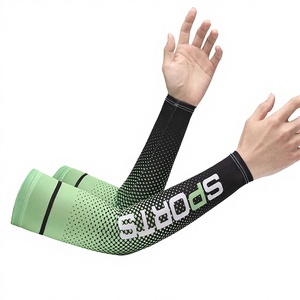 Sports Gradient <b>Arm</b> <b>Sleeves</b> Anti-Uv <b>Compression</b> Unisex Cycling Fishing Spandex Polyester Sublimation Print Right <b>Sleeve</b> Adult - Product Image 2