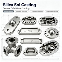 Pièces moulées sur mesure OEM en sol de silice, par procédé de cire perdue, en acier inoxydable et acier au carbone, avec usinage CNC