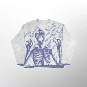 Suéter de la Serie Love You Until Death, Estilo Urbano de Diseñador, Suéter de Punto para Invierno, Suéteres para Mujer - Product Image 6