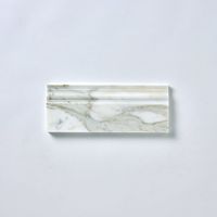 YUSHI moderne poli Calacatta or marbre plinthe moulure Design d'intérieur pour la décoration de Villa