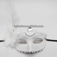 Drôle Costume Cosplay Masque Vénitien Mardi Gras Carnaval Mascarade Masque Plume Fête Masque pour Fête De Mariage Fourniture De Noël Décor