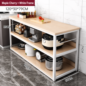 Étagère de cuisine à 3 niveaux, support pour micro-ondes, étagère de rangement pour casseroles et poêles - Product Image 5