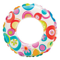 INTEX 59230 Lively Print 51cm Gonflable Donut Bébé Anneaux De Bain pour Femmes Genre Anneaux De Natation