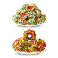 Bonbons gélifiés aux fruits multicolores, sucrés et acidulés, à mâcher, aux saveurs variées, pour enfants, pour les fêtes et les réunions de famille