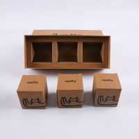 Vente directe d'usine en gros, boîte d'emballage en papier kraft avec couvercle et base, conception personnalisée, et petit coffret en papier avec fermeture à glissière