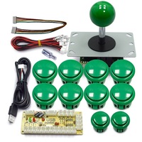 Kit de joystick d'arcade en plastique filaire compatible PC-USB, sur mesure, ressort robuste, réponse rapide, vente directe d'usine