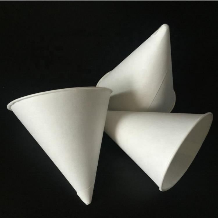 Gobelets d'eau jetables 3.7 OZ, 100% pièces, papier conique blanc, peut être personnalisé, vente en gros
