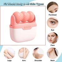 Rouleau de glace pour le visage, globe de glace, masseur facial, soulagement des poches et des rougeurs sous les yeux, soin de la peau, compresse froide, outil de beauté