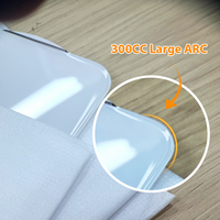 Protection d'écran en verre trempé Premium 9H transparent avec grand arc en aluminium pour iPhone 13 14 15 16 17 18 Pro Max