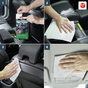 Paño de microfibra premium Clean+Drive Turbo para limpieza interior de coches, 40x50cm, para exhibición en mostrador. - Product Image 4
