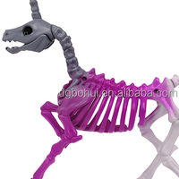 Décorations de squelettes en plastique de la marque Bohui pour Halloween, en forme d'os d'animaux (oiseau, chat, poisson, chien, araignée, chauve-souris, dragon) pour les fêtes