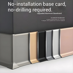 Stile di vendita caldo di battiscopa curvo in lega di alluminio <span class=keywords><strong>adesivo</strong></span> con superficie di pittura di ossidazione - Product Image 2