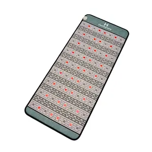 Full Size Amethyst Tourmaline Bianstone Far Infrared Heating Photon PEMF Mattress Acupressure Heating Red Light Therapy Mat