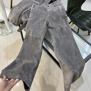 <span class=keywords><strong>Pantaloni</strong></span> da <span class=keywords><strong>Donna</strong></span> in Vera Pelle di Pecora <span class=keywords><strong>Bordeaux</strong></span>, <span class=keywords><strong>Pantaloni</strong></span> in Vera Pelle Scamosciata per Signore - Product Image 6