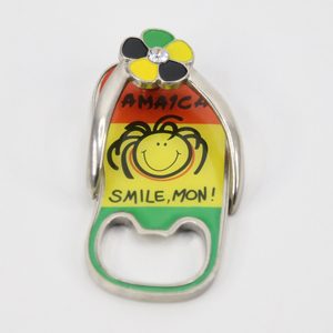 Imán de nevera personalizado con diseño de sandalia 3D de Jamaica, abridor de botellas multifunción y pegatina magnética, ideal como regalo. ¡Gran éxito de ventas! - Product Image 5