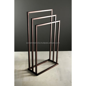 2021 New Design Three-Tier Bathroom <b>Towel</b> Rack Custom Number of Slots <b>Standing</b> on Floor-Collection - Product Image 2