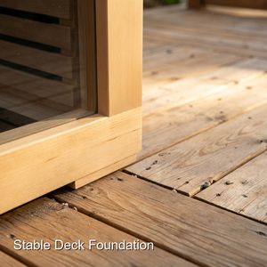 Cabine de sauna style <span class=keywords><strong>nordique</strong></span> avec poêle Harvia et pierres de lave pour une thérapie thermique authentique - Product Image 5