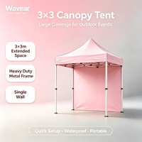 Tente Pop-Up Robuste et Imperméable pour Événements et Utilisation Extérieure, Exposition Sportive avec Tissu Oxford PVC et Caractéristiques Coupe-Vent